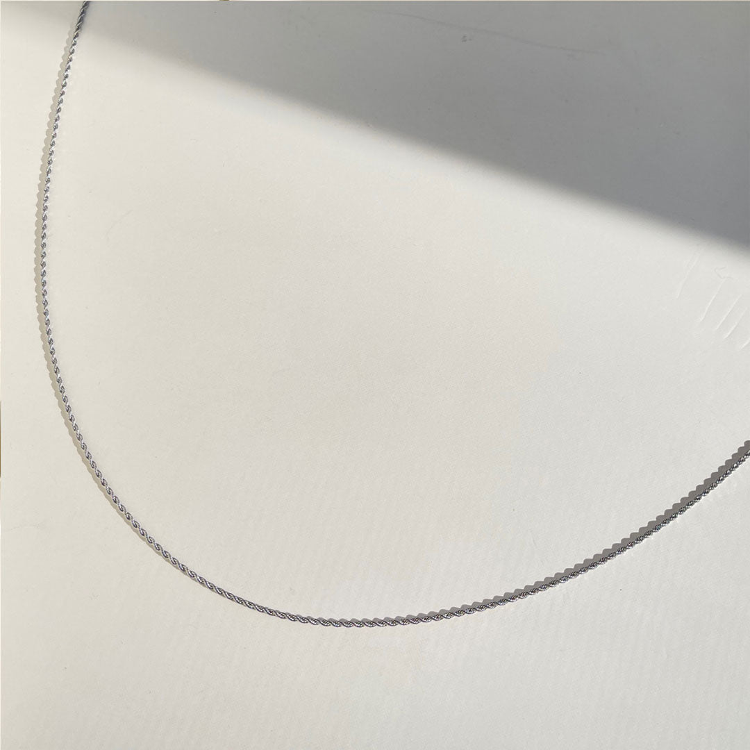 Silver Twisted Rope Chain
