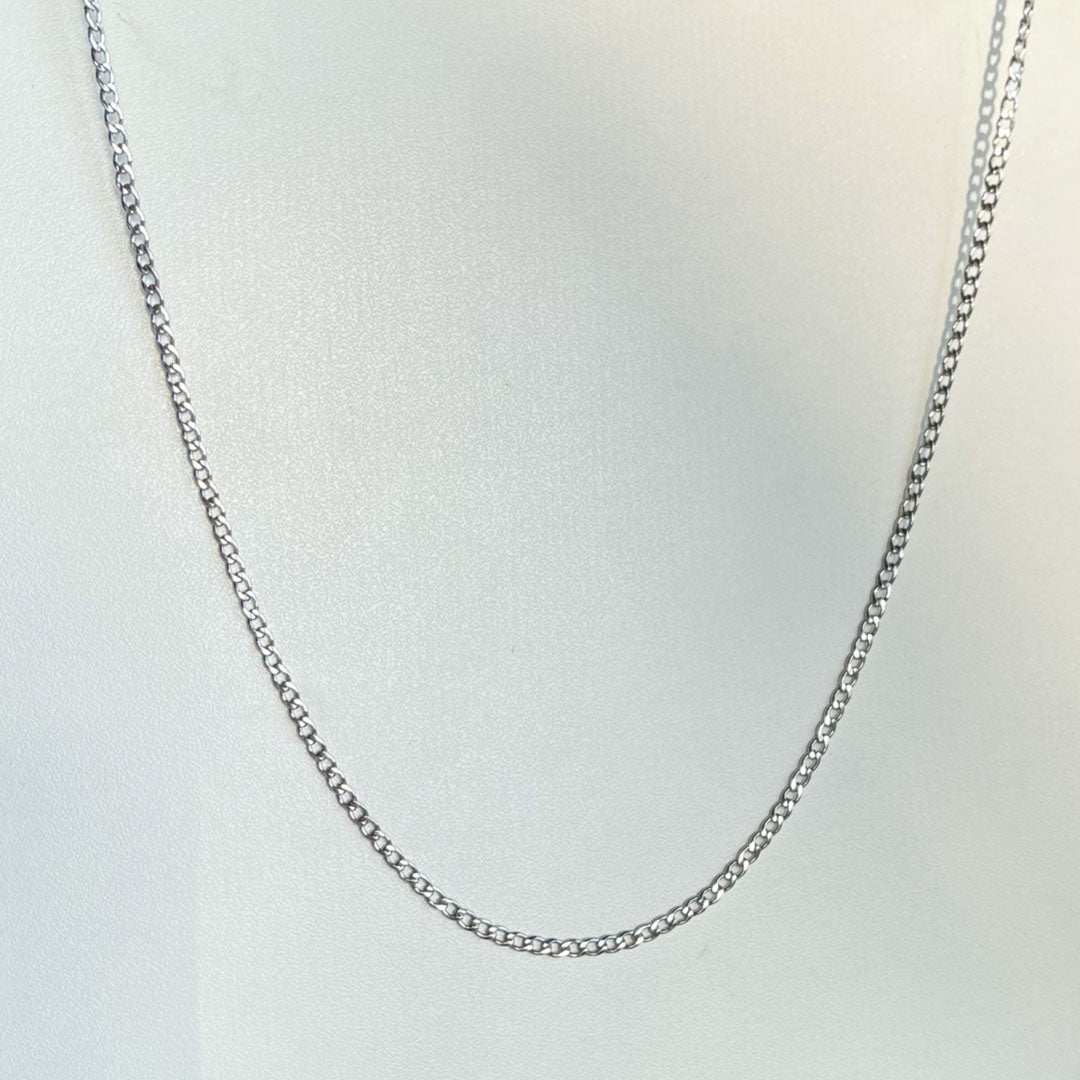 Silver Curb Chain