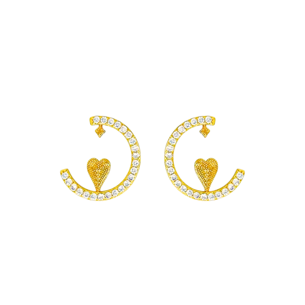 Halo Heart Earrings