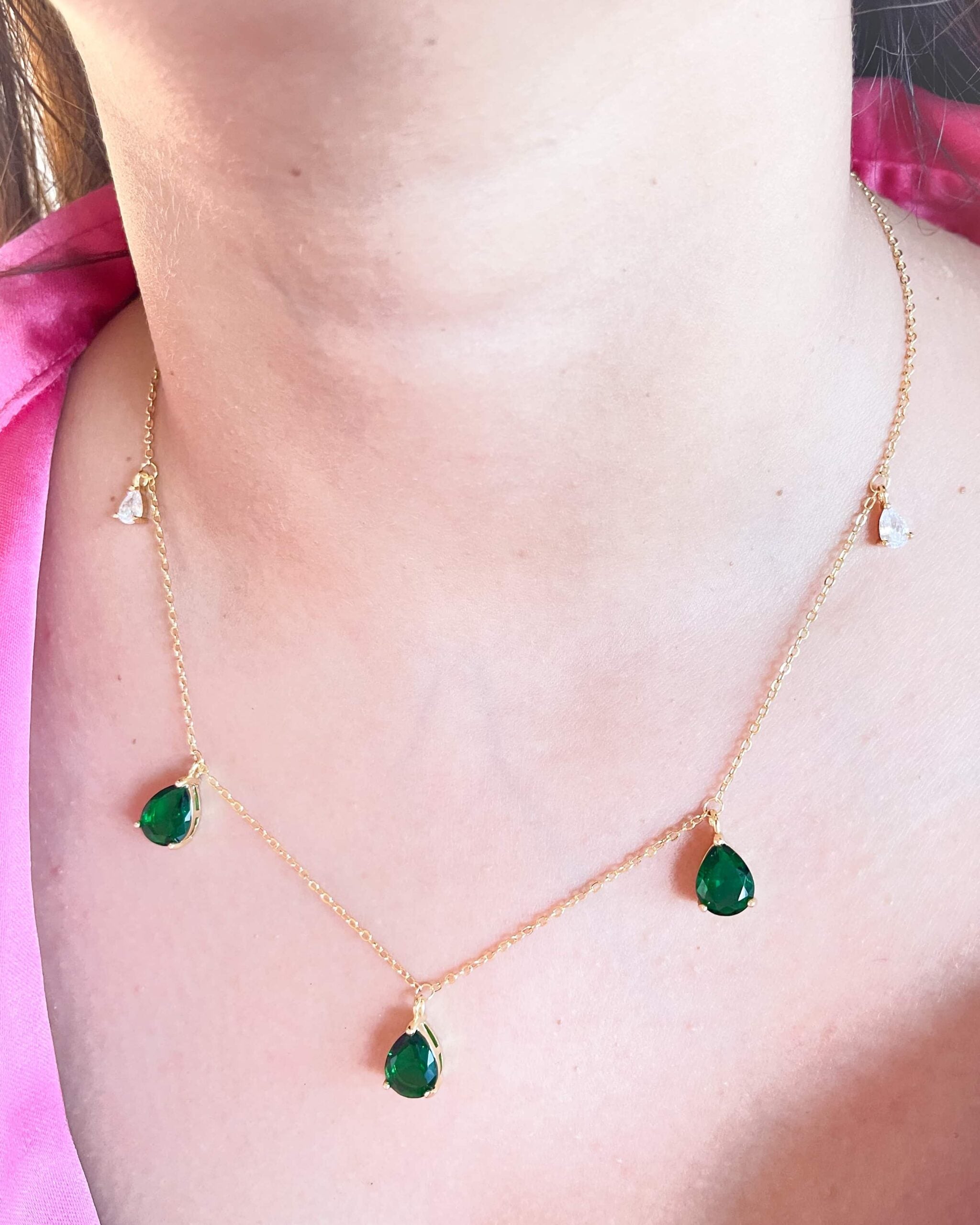 Emerald Drop Necklace