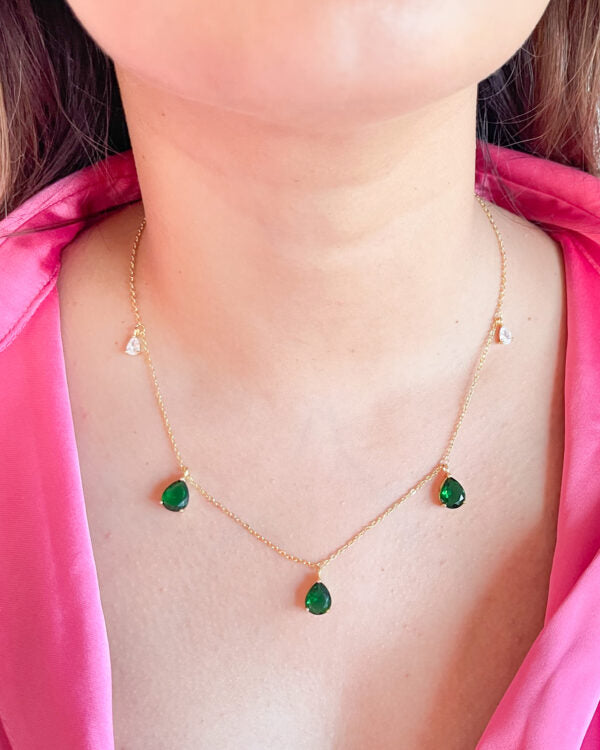 Emerald Drop Necklace