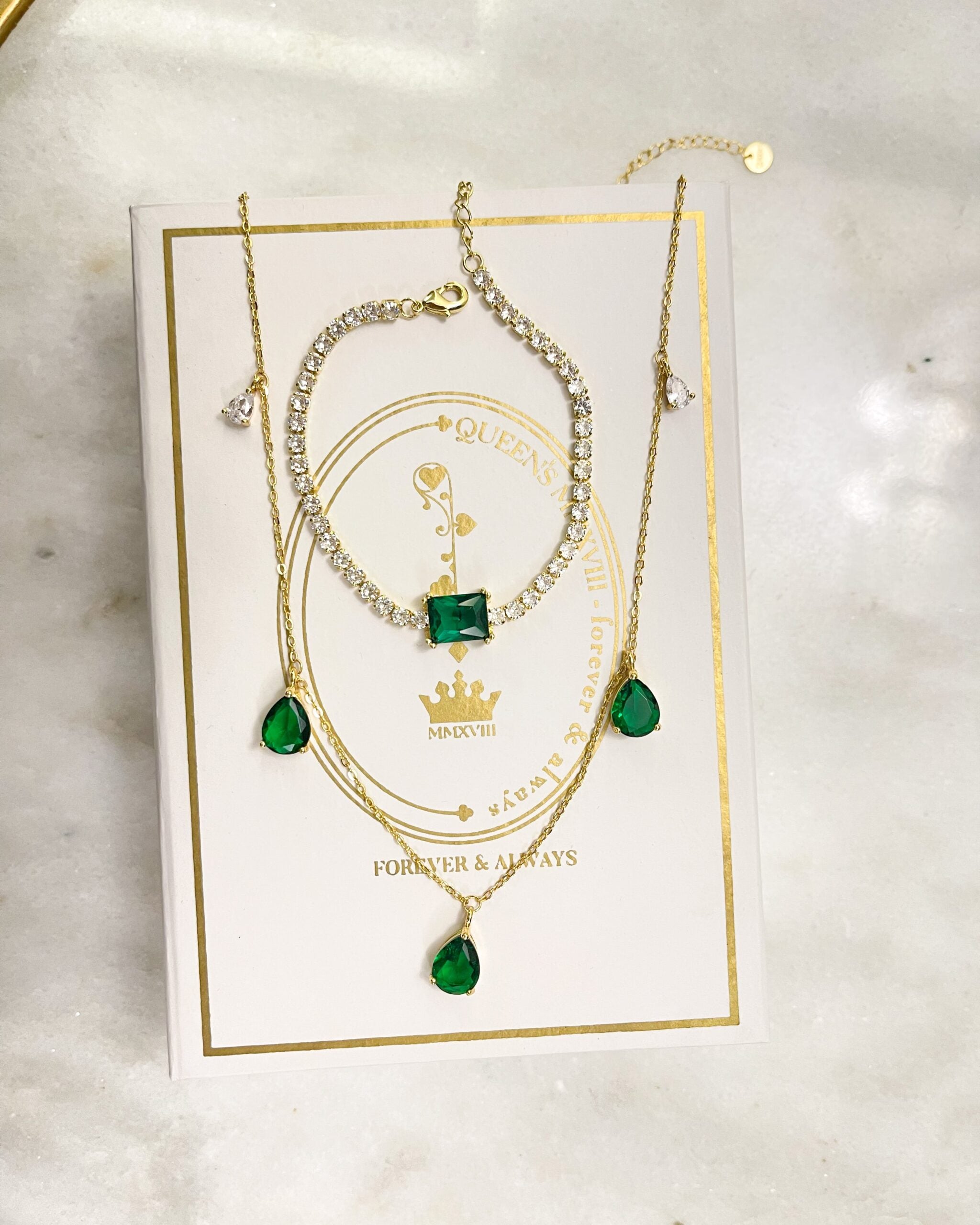 Emerald Drop Necklace
