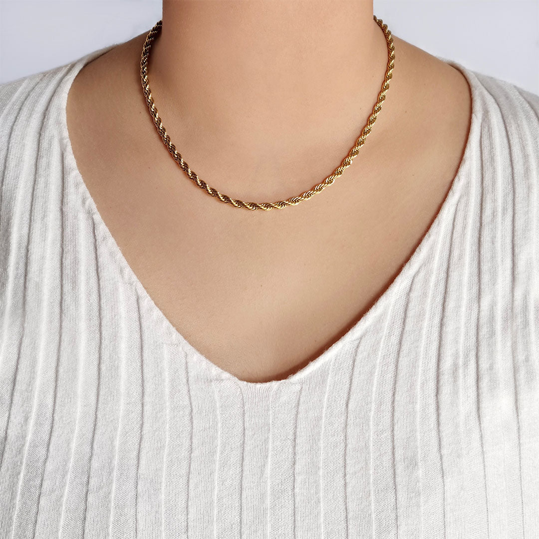 Twisted Rope Chain Slim