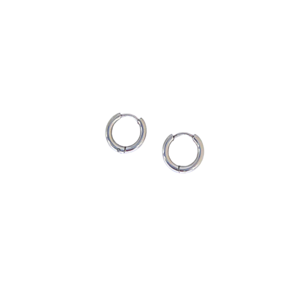 Silver Basic Hoops